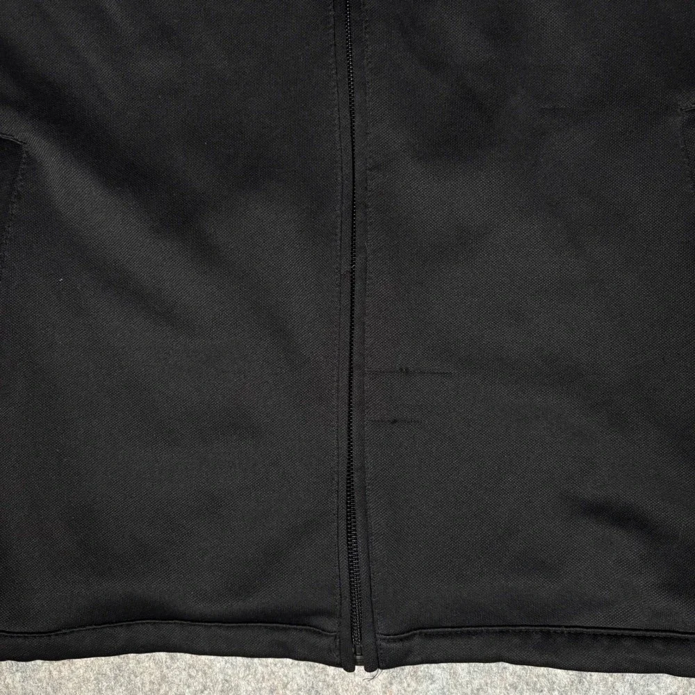 Adidas Track Jacket Mens Medium Black White ClimaCool Full Zip Athletic Rare